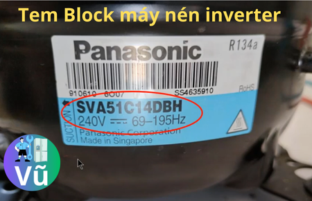 Tem Block máy nén inverter Panasonic