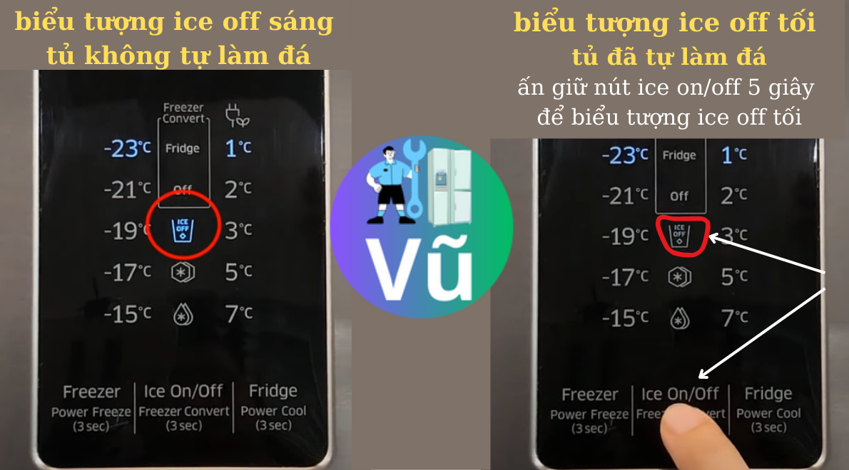 nguyên nhân tủ lạnh samsung không rơi đá