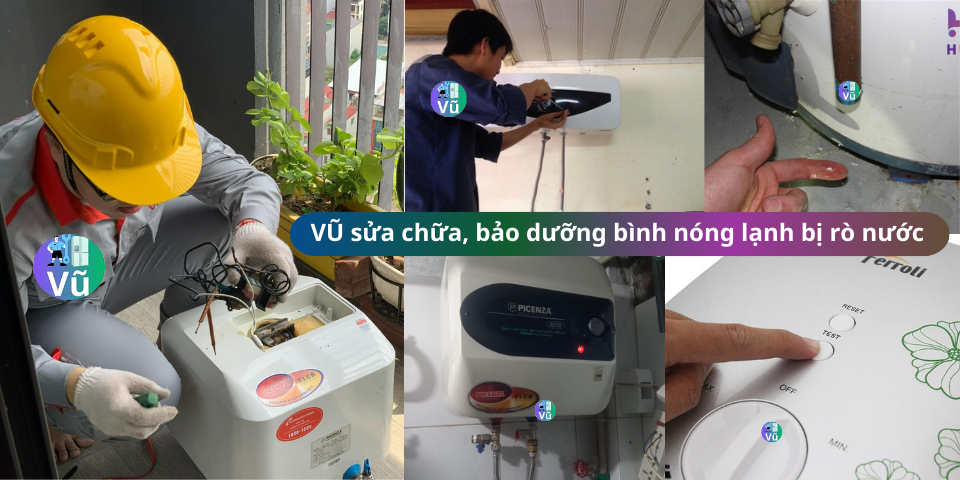 bình nóng lạnh bị rò nước