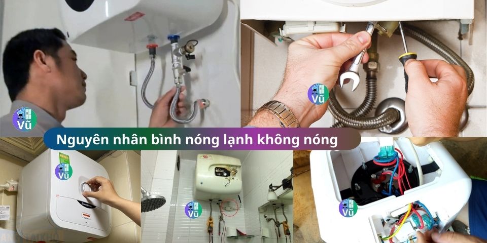bình nóng lạnh không nóng