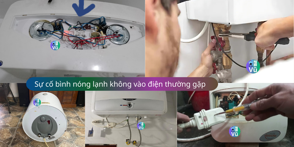 bình nóng lạnh không vào điện