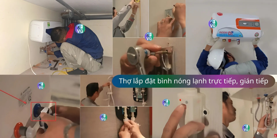 lắp đặt bình nóng lạnh tại nhà