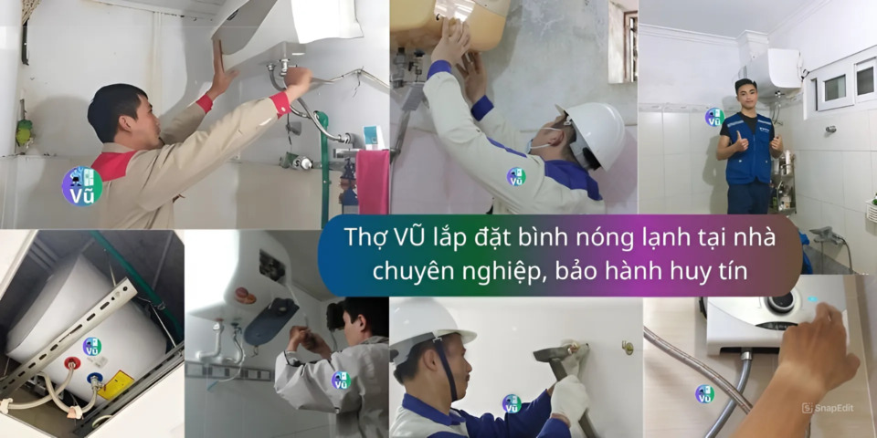 lắp đặt bình nóng lạnh tại nhà