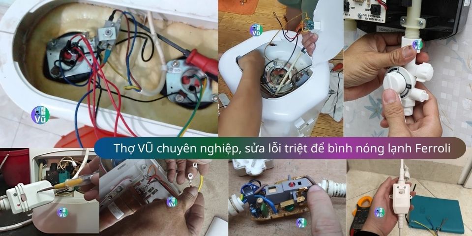 sửa bình nóng lạnh Ferroli