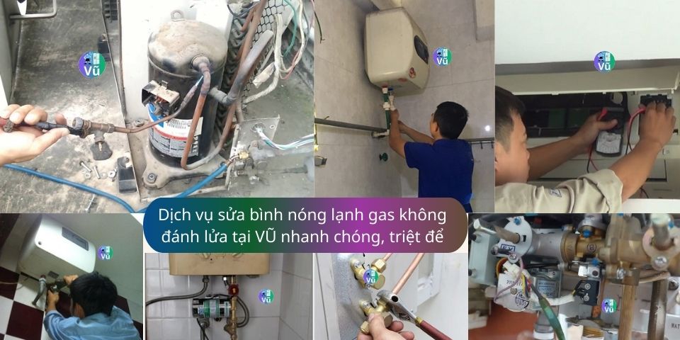 sửa bình nóng lạnh gas không đánh lửa