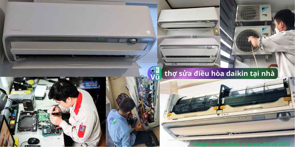 thợ sửa điều hòa daikin urusara tại nhà